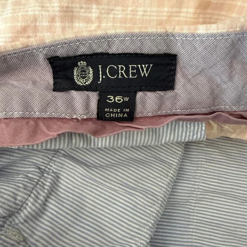 J Crew Pink Check Sz 36 Shorts